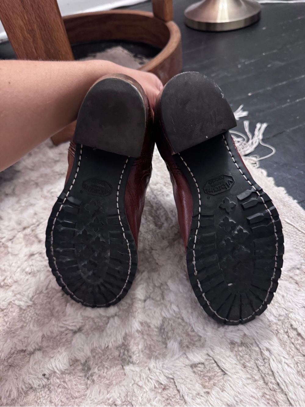 Frye Brown Leather Chelsea Bootie - Picture 7 of 7